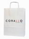 Corallo - biała Torba papierowa eko z nadrukiem